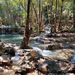 Wasserfall im Erawan Nationalpark