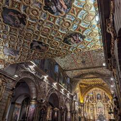 Inside of one of the main churches