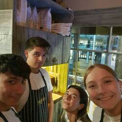 Owen und ich links, Ellen rechts