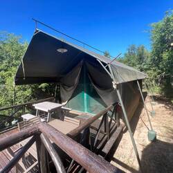 Unser Safarizelt für die Nacht