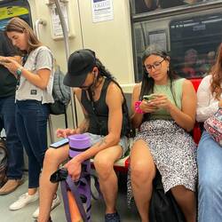 Meine Mitfahrer - mir gegenüber!