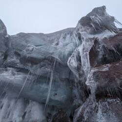 Glacier ice formations