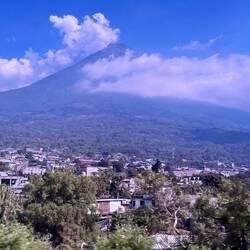Volcano in the distance