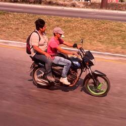 ... or ride a motorcycle with no helmets