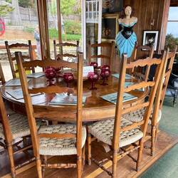 Auch vom Esszimmer aus hatte er Meerblick -wegen des Lichts wählten wir eine andere Perspektive.