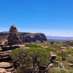Angekommen am Gipfel des Rawnsley Bluff!