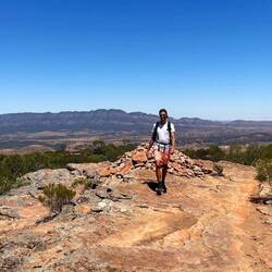 Wolf liebt die roten Steine