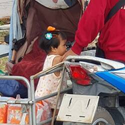 Bei uns würde man Laufstall sagen, dieser ist sogar auf Rädern 😁