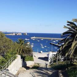 Blick auf den Fischereihafen