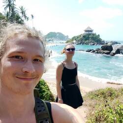 Cabo San Juan - beliebtester Strand/ In dem Haus kann man in einer Hängematte übernachten