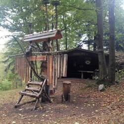 An der Hasenecklehütte ist es zugig (keine Empfehlung zur Übernachtung)