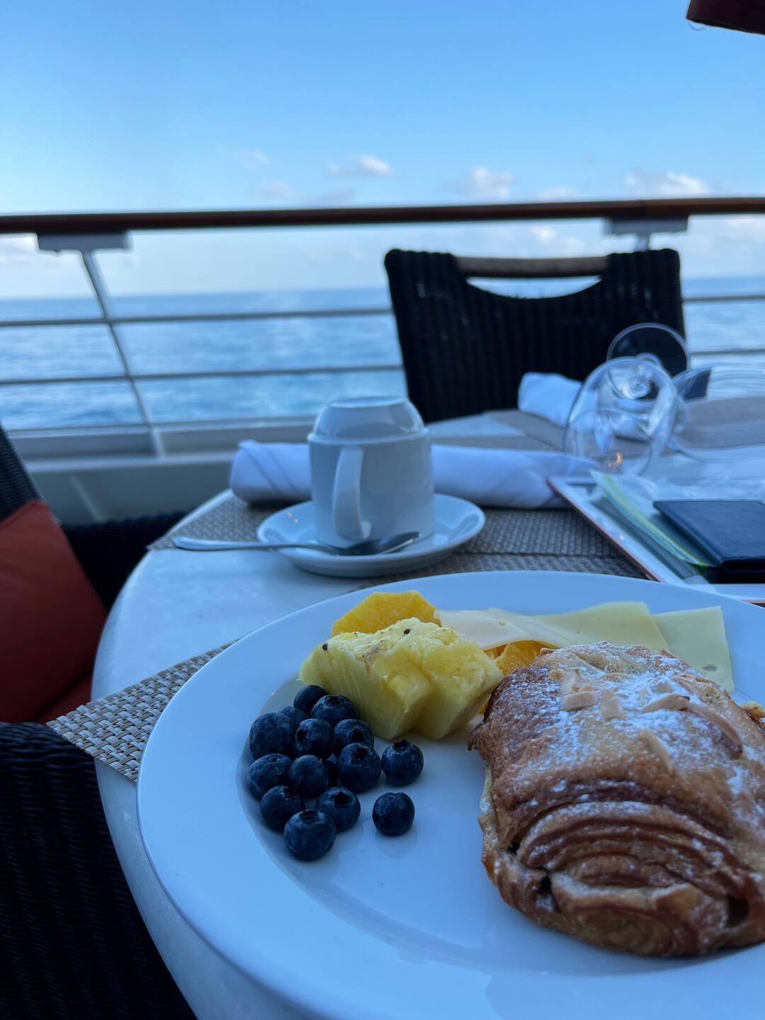 A leisurely breakfast