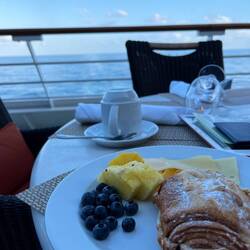 A leisurely breakfast