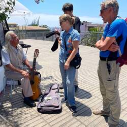 Kurzer Plausch mit einem Musiker