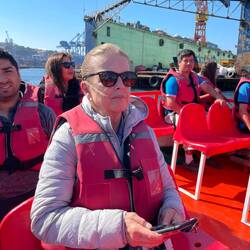 Marion mit obligatorischer Schwimmweste