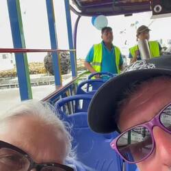 Band playing on the chiva