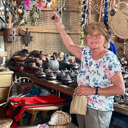 Einziges Souvenir: der Nachkauf dieser kleinen Deko-Töpfe. Jene in Tettnang sind zum Teil kaputt.