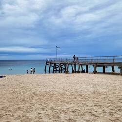 Strandstopp unterwegs zum Deep Creek Nationalpark