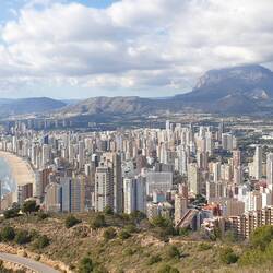 Blick vom Cruz de Benidorm