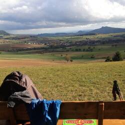 Pause mit Blick auf die vulkanische Hegau