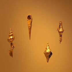 Meeresbewohner in Gold