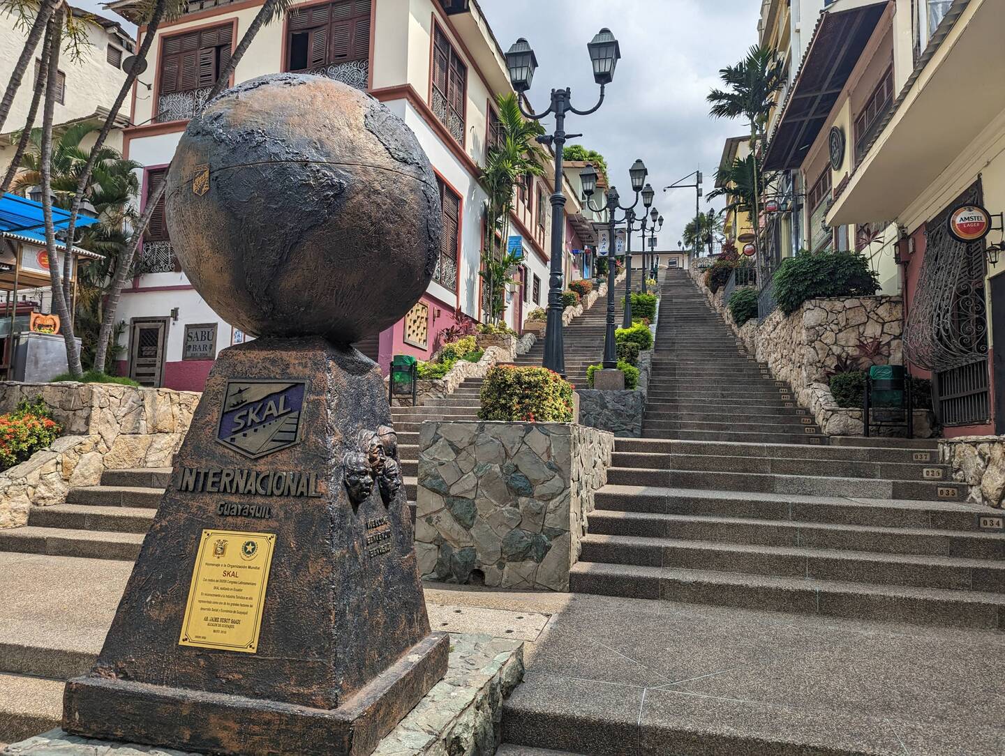 Tourist walkway up to Santa Ana