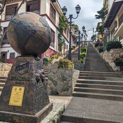 Tourist walkway up to Santa Ana