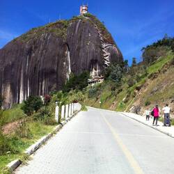 Our view of the rock from El Penol village.