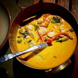 Roter Thai Curry with Shrimps