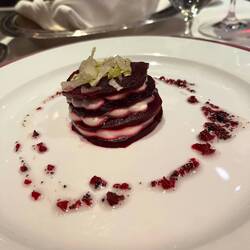 Beets and goat cheese