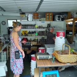Shopping at a Farmers store