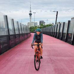 Der Skytower im Hintergrund ist eines der Wahrzeichen Aucklands