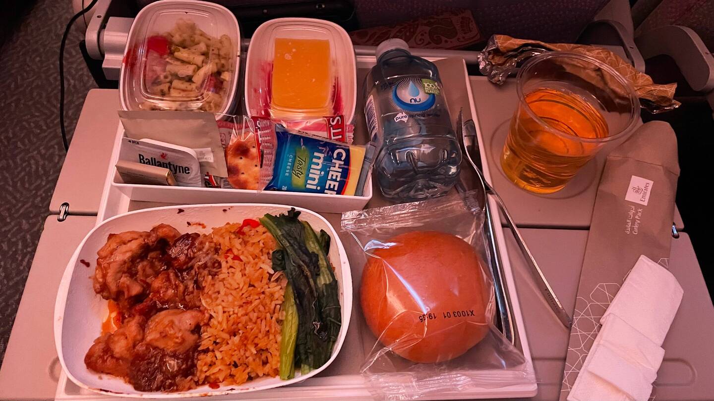 Das Essen bei den Emirates