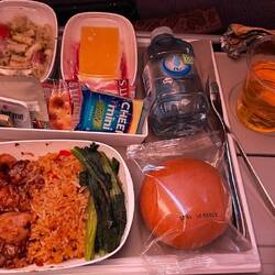 Das Essen bei den Emirates