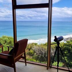 Der Blick auf die Bucht von Lorne aus dem Klippenhaus