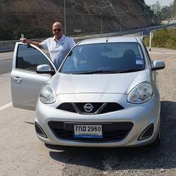 Unser kleines Auto, aber es brachte uns sicher nach Chiang Rai