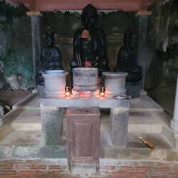 One of the altars in the cave.