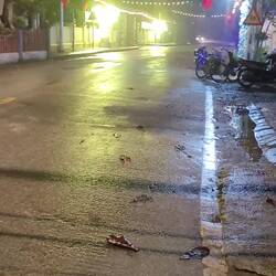 Karaoke blasting through the streets. Justin says this is typical volume & talent in these parts. 😆