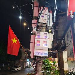 Typical power set up in Vietnam.