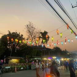 Die Walking Street in Pai