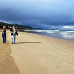 Mish und Nina beim spazieren