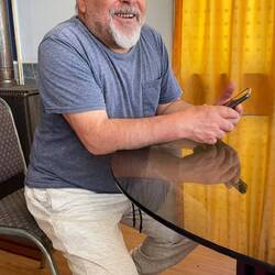 Francisco am Plaudern