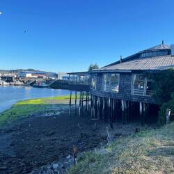 Blick aufs Meer vom Restaurant aus