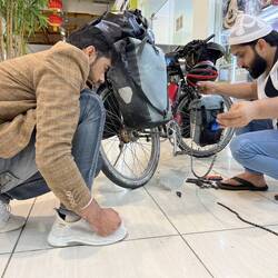BikeService in einem Einkaufscenter