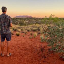 Sonnenuntergang am Resort