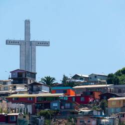 The Millennium Cross is bigger than Rio's Christ the Redeemer — Coquimbo, Chile.