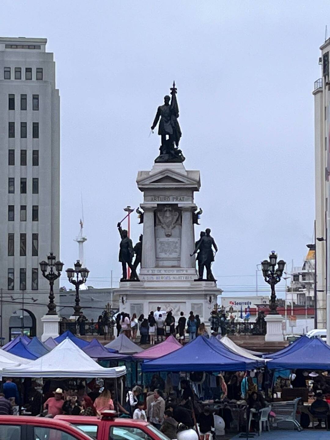 Prat monument in Valparaiso