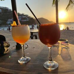 Abschiedscocktail am Strand