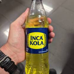 Extremely sweet Inka Cola😬