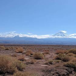 Snow covered Anden mountains
